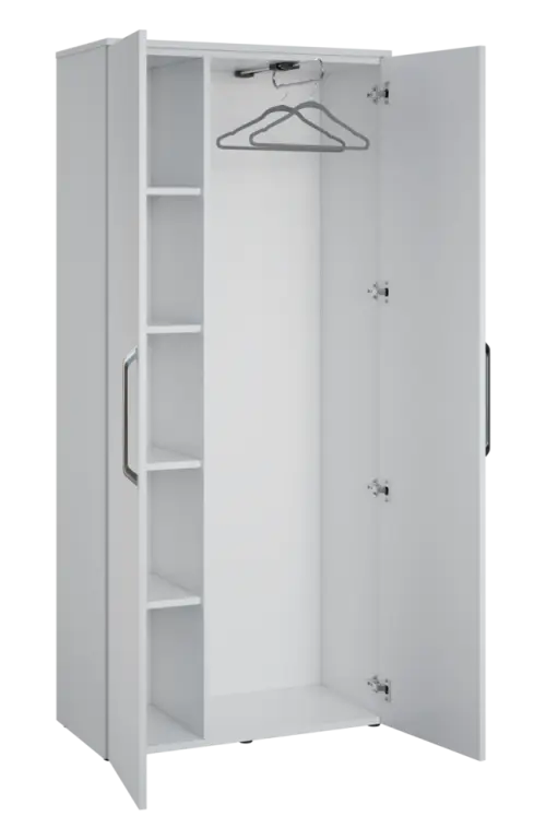 LXSR 5 - 81 šatní skříň, 2-dveřová, výsuvné ramínko, 1800x800x400, dub bardolino